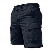 Χαμηλού Κόστους Κλασσικός-Ανδρικά Φορέματα φορτίου Σορτς φορτίου Σορτσάκια Casual σορτς Τσέπη Σκέτο Πάνω από το Γόνατο Causal ΕΞΩΤΕΡΙΚΟΥ ΧΩΡΟΥ Streetwear Μοντέρνα Κομψό στυλ street Kaki tamna Μαύρο Ανελαστικό