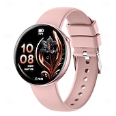 olcso Okosórák-okosóra nőknek, elegáns, kerek számlapú okosóra fitneszkövetővel, alvásfigyelővel, lépésszámlálóval, IP68 vízállósággal, barkács óralap, Android, iOS, iPhone, Samsung kompatibilis