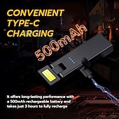 ieftine Lanterne-Lanternă magnetică de lucru, lanternă LED portabilă reîncărcabilă rotativă cu design cu clips, lanternă cu 3 moduri de iluminare pentru reparații auto, camping, muncă și urgențe