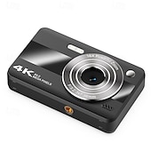 olcso Sportkamerák-4k digitális fényképezőgép fotózáshoz, 64 megapixeles vlogoló kamera YouTube-hoz 16x zoommal, kompakt kompakt fényképezőgép gyerekeknek, tinédzsereknek, kezdőknek, diákoknak, hordozható utazókamera