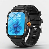 voordelige Smartwatches-Rugged Smart Watch, Military Tactical Fitness Tracker with Heart Rate Monitor &amp; SpO2, Waterproof Sport Smartwatch for Men Women, Compatible with iPhone Android, Ideal Birthday Gift