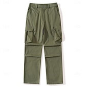 abordables Pantalons Cargo-Homme Pantalons Cargo Pantalons Pantalon tactique Pantalons de Travail Pantalon de randonnée Taille Élastique Multi-poches Poche à Rabat Uni Confort Portable Occasionnel Quotidien Extérieur Vacances