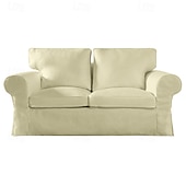 voordelige Sofadoek-Hoes voor 2-Zits Bank 100% Katoen Loveseat Hoezen Zacht en Ademend Stof voor Maximale Comfort