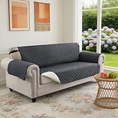 olcso Kanapé huzat-vízálló, megfordítható kanapéhuzat 3 párnára, háziállatbarát kanapéhuzat kutyáknak, mosható bútorvédő huzat csúszásgátló rugalmas pánttal