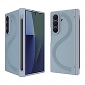 Χαμηλού Κόστους Samsung Θήκη-Phone Case For Samsung Galaxy Z Fold 7 Z Fold 6 Back Cover with Screen Protector with S Pen PU Leather