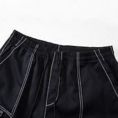 voordelige Vakantie-Voor heren Ladingbroek Cargoshorts Korte broek Casual korte broek Zak Elastische taille Effen Effen kleur Comfort Boven de knie Casual Buiten Streetwear Modieus Streetwear Zwart Marineblauw