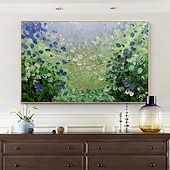 cheap Floral/Botanical Paintings-Mintura Handmade Textured Flower Oil Paintings On Canvas Wall Art Decoration Modern Abstract Pictures For Home Hotel Decor Rolled Frameless Unstretched Painting