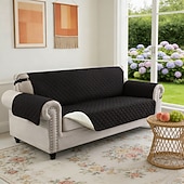 olcso Kanapé huzat-vízálló, megfordítható kanapéhuzat 3 párnára, háziállatbarát kanapéhuzat kutyáknak, mosható bútorvédő huzat csúszásgátló rugalmas pánttal