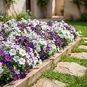 abordables Flores artificiales-30 flores artificiales con margaritas en degradado de tres colores, perfectas para la decoración de jardines exteriores en primavera. &amp;Decoración de temporada de verano, apta para uso
