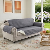 olcso Kanapé huzat-vízálló, megfordítható kanapéhuzat 3 párnára, háziállatbarát kanapéhuzat kutyáknak, mosható bútorvédő huzat csúszásgátló rugalmas pánttal