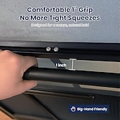 abordables Servicio de Vehículo-Barra de agarre de aluminio para puerta mosquitera de caravana - Accesorios ajustables para la barra transversal de la puerta mosquitera de la caravana - Protector resistente para facilitar la salida
