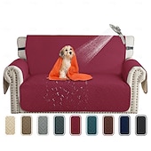 Недорогие Чехол для дивана-Водонепроницаемый нескользящий чехол для дивана для домашних животных, однотонный, защищает диван от мочи, моющийся чехол для мебели для собак и кошек.