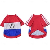 Недорогие Праздник-Футбольная одежда для собак, можно стирать в машинке.