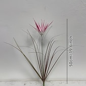 お買い得  造花-紫色の造花（模造品）6個 &amp;春にぴったりの屋外用観葉植物 &amp;夏の別荘、オフィス、バルコニー、庭の装飾、ホリデーデコレーション、鮮やかで手入れの簡単なフラワーアレンジメント