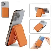 abordables Rangement et organisation-Portefeuille magnétique robuste en cuir avec étui de rangement et support intégré, porte-cartes sécurisé, pochette de rangement pour cartes bancaires et d'identité, accessoires pour porte-cartes en