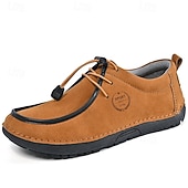 economico Scarpe Casual con Lacci-Scarpe casual da uomo con lacci e punta mocassino, leggere e comode, ideali per camminare, perfette per tutti i giorni, per viaggiare, guidare e per il tempo libero del fine settimana.
