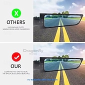 cheap Motorcycle &amp; ATV Accessories-Dragonfly Moto Motorcycle Rearview Mirrors for Kawasaki ER6N ER6F ER-6N, Adjustable Rotating Wind Wing Side Mirror, Aerodynamic Stealth Winglet Mirrors for Sport Bike, Aluminum Alloy, 1 Pair