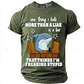  Tricou bărbătesc amuzant, sarcastic, cu guler rotund, mânecă scurtă, streetwear, casual, cadou, designer, îmbrăcăminte