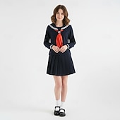 abordables Cosplay de anime y juegos-Mujer Estudiante / Uniforme de escuela Colegialas Traje de cosplay Para Mascarada Adulto Cima Falda