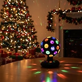 abordables Éclairage de scène-Projecteur LED rotatif à 360° pour scène disco, alimentation USB, idéal pour les DJ et les festivals. &amp;veilleuse décorative pour chambre, 1 pièce