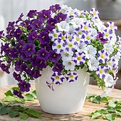 abordables Flores artificiales-30 flores artificiales con margaritas en degradado de tres colores, perfectas para la decoración de jardines exteriores en primavera. &amp;Decoración de temporada de verano, apta para uso
