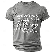 abordables T-shirts d'Humour Sarcastique-Je ne reçois pas assez de reconnaissance pour tout ce que j'arrive à ne pas dire à voix haute. T-shirt humoristique et sarcastique pour homme, col rond, manches courtes, style décontracté, cadeau,