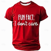 olcso Szarkazmus Humor Pólók-Férfi Vicces szleng Póló Rövid ujjú póló 3D nyomtatás Terített nyak Ing Divat Napi Napi Utca Rubin Nyár Tavasz Ruházat S M L XL XXL XXXL