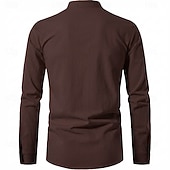  Médiéval Renaissance Chemise Manches longues Pirate Viking Déguisement Homme Halloween Carnaval Performance LARP Foire de la Renaissance Adulte Chemise