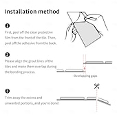 Недорогие Стикеры на стену-20pcs 3d Self-Adhesive Wall Imitation Tile Sticker, Removable Wall Sticker With Pink Decorative Pattern, Used For Kitchen Back Fender, Bedroom And Living Room Decoration Home Wall Renovation Decorativ