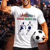お買い得  ランニングTシャツとタンクトップ-男性用 幾何学模様 レタード サッカーの夏 グローバルマッチ ランニングトップ ランニングＴシャツ 夏 半袖 UPF 50 速乾性 高通気性 ジム ランニング フィットネス ブラック ホワイト スポーツウェア アクティブウェア