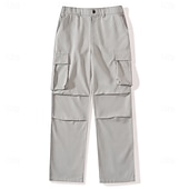 abordables Pantalons Cargo-Homme Pantalons Cargo Pantalons Pantalon tactique Pantalons de Travail Pantalon de randonnée Taille Élastique Multi-poches Poche à Rabat Uni Confort Portable Occasionnel Quotidien Extérieur Vacances