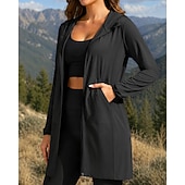 baratos Casacos impermeáveis-Mulheres Jaqueta Corta-Vento Jaqueta Softshell Jaqueta de Trilha Ao ar livre Proteção Solar Secagem Rápida Leve Respirável Roupas de caminhada Roupas de caminhada Verão Primavera Jaqueta Alpinismo