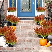 cheap Artificial Flower-10Pcs UV-Resistant Artificial Agave Plants, Vibrant Multi-Color Tall Fake Grass for Indoor/Outdoor Home Decor, All-Season Durable Plastic Greenery, Suitable for Garden, Office, Patio, Hanging Planter