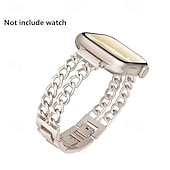 abordables Bracelets Apple Watch-Bracelet Bijou Compatible avec Bracelet Apple Watch 38mm 40mm 41mm 42mm 44mm 45mm 46mm 49mm Paillettes Chaîne double Luxe Alliage Bracelet de remplacement pour iwatch Ultra 3 2 Series 11 10 9 8 7 SE
