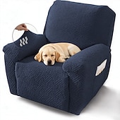 levne Kryt na psí pohovku-strečový potah na polohovací pohovku, protiskluzový potah na gauč, vhodný pro domácí mazlíčky, odolný proti poškrábání, pratelný chránič nábytku pro všechna roční období