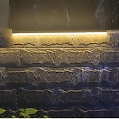 cheap Outdoor Wall Lights-Solar Wall Lights Outdoor Waterproof, LED Wall Lighting Long IP65 Waterproof Wall Lamps for Porch Patio Front Door Entryway
