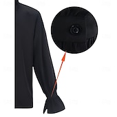 cheap Tops-Gothic Medieval Renaissance Shirt Long Sleeves Vampire Pirate Bard Nobleman Lace up Ruffle Solid Color Fancy Dress Men's Royal Steampunk Halloween Carnival Renaissance Fair LARP Adults Shirt