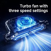 baratos Luzes e lanternas de acampamento-Ventilador USB criativo para assento de carro, sem lâminas, ângulo de ar ajustável, 3 velocidades de vento, recarregável, frontal. &amp;Ventilador portátil para banco traseiro de veículos