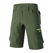 billige Shorts, tights og bukser for menn-Herre Helfarge MTB-shorts Sykkelshorts Sykkel Shorts Løstsittende shorts Slimfit sport Hurtigtørkende Vanntett Glidelås Pustende Svart Militærgrønn Klær Sykkelklær