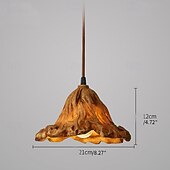 billiga Trumma &amp; Kegel Design-led taklampa resin art hänglampa 21cm enkel café restaurang bar pendellampa e26/27 ljuskälla metall järn taklampa 1 st 110-240v