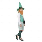 St. Patrick Outfits Group Costume Funny Costume Kid's Adults' Unisex Masquerade St. Patrick's Day Party Festival Dress Up