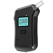abordables Alarmas de coche-Alcoholímetro portátil profesional, analizador de alcohol digital de alta precisión con pantalla LCD HD. &amp;Alcoholímetro personal de alta precisión con algoritmo de IA (batería no incluida).