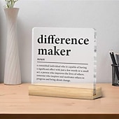preiswerte Geschenke-Besondere Geschenke für Lehrer, Trainer, Mentoren, Chefs und Führungskräfte; Dankeschön-Geschenke für Kollegen, Mitarbeiter, Frauen und Männer; Motivierendes Acrylschild für Büro, Schreibtisch oder