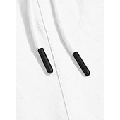 billige Ferie-Herre Shorts Lin Shorts Sommershorts Strandshorts Snorer Lomme Elastisk midje Ensfarget Komfort Pustende Kort Avslappet Daglig Strand Ferie Mote Svart Hvit Uelastisk