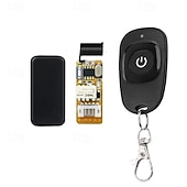 abordables Interrupteurs connectés-Interrupteur de télécommande sans fil 433 MHz, récepteur relais RF universel avec télécommande d'alimentation à bouton unique, contrôleur marche/arrêt sans fil pour ordinateur, lumières LED, portail,