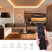 baratos Luzes de tira de plugue-Fita de LED branca à prova d'água de 10 metros (32,8 pés) e 20 metros (65 pés), dimerizável, flexível, 3000K-6500K, 24V, com controle remoto e adaptador. Ideal para ambientes internos e externos, como