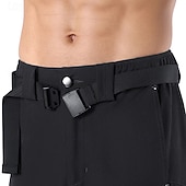 お買い得  メンズショートパンツ・タイツ・パンツ-Arsuxeo 男性用 純色 サイクリング ロード ショーツ サイクリングパンツ MTBショーツ バイク ショートパンツ バギーショーツ フォームフィット スポーツ 通気性 速乾性 フロントファスナー 反射性トリム ブラック アーミーグリーン 衣類 サイクルウェア