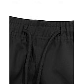 cheap Classic-Men's Tactical Cargo Cargo Shorts Shorts Casual Shorts Drawstring Pocket Elastic Waist Plain Comfort Breathable Knee Length Casual Daily Outdoor Vacation Fashion Blue Black Micro-elastic