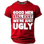 abordables T-shirts d'Humour Sarcastique-Les hommes bien existent encore, nous sommes juste des hommes moches. T-shirt humoristique, sarcastique et autodérisoire à col rond et manches courtes, cadeau d'anniversaire original pour lui, cadeau