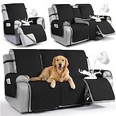 cheap Recliner Cover-Waterproof Recliner Couch Covers for Pets, Sofa Covers  Washable Reclining Sofa Cover Non-Slip Furniture Protector with Elastic Straps Pocket for Dogs